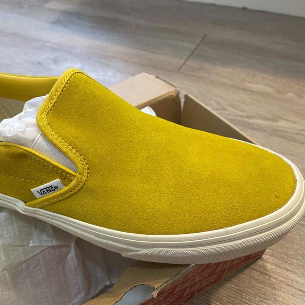 Classic Yellow Suede Slide Sneaker by Vans